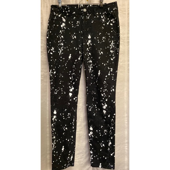 Two by Vince Camuto Denim - Two‎ By Vince Camuto Black White Splatter Paint Jeans Size 30/10